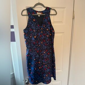 Loft colorful sleeveless dress size 10